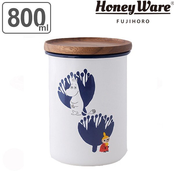 MOOMIN（ムーミン） 保存容器 ホーロー製 400ml Sサイズ キャニスター