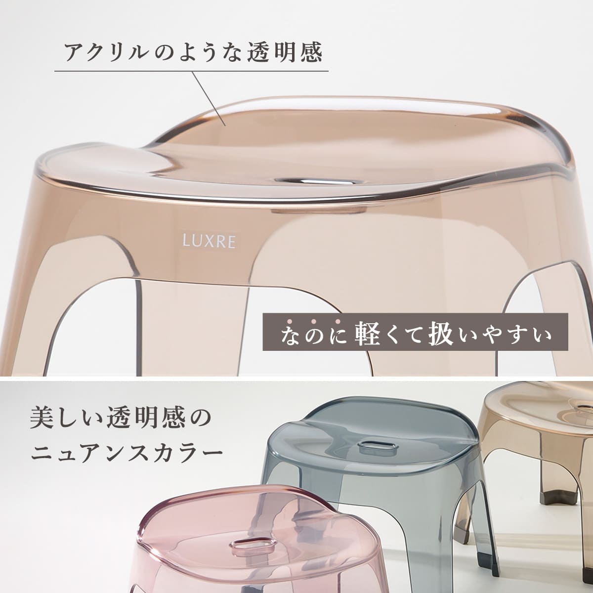 リッチェル - 風呂居敷き 35糎 リュクレ LUXRE （ 風呂イス 風呂居敷き 澄み切った せつ然たる 二階建てバス女性議長 35H 座面高さ35糎 ）
