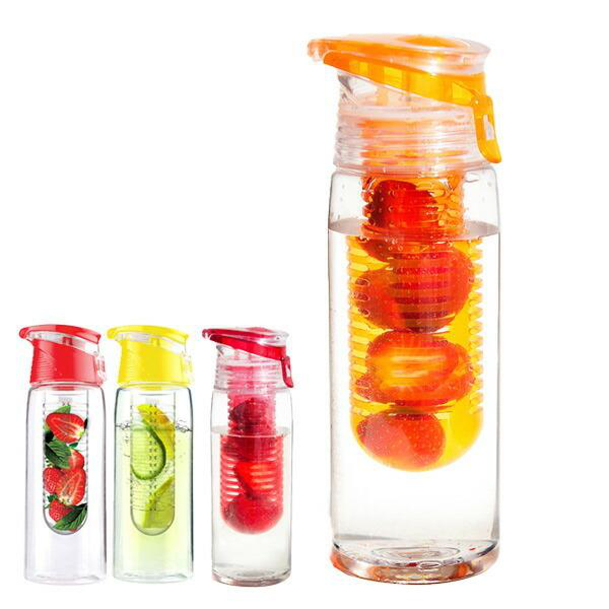 水筒 マグボトル クリアボトル 600ml ウォーターボトル ボトル レッド