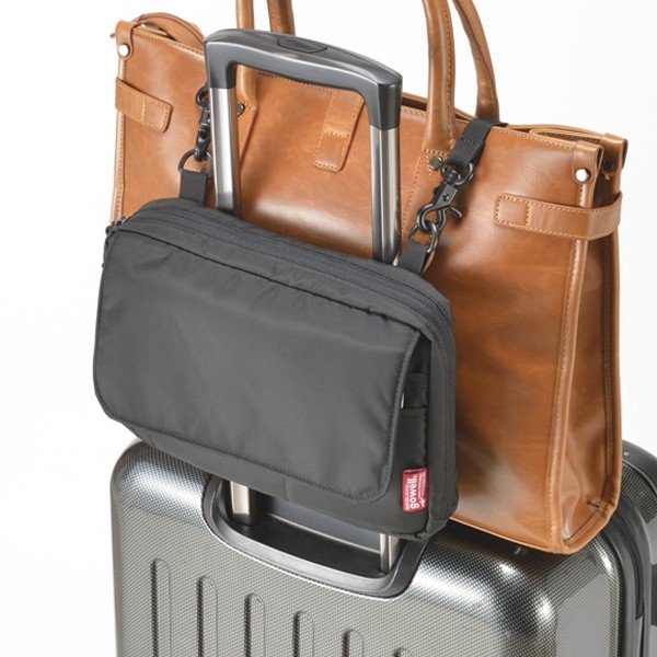 トラベルポーチ バッグとめるポーチ トラベルグッズ （ 旅行用品 便利グッズ 荷物固定 収納 コンパクト ）