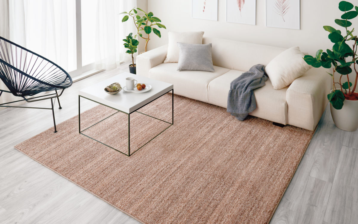 ※kj※【新品】スミノエ ラグカーペット Mリュストル14AW スミノエ ラグ リュストル 100×140cm 防炎 防ダニ 床暖房対応
