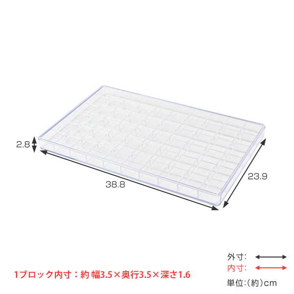 ピンバッチ＆リングケース コレクションケース 卓上 クリアケース