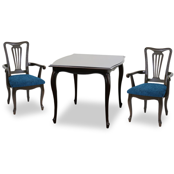 ダイニングテーブル 幅90cm ケントハウス 木製 テーブル クラシック調 猫脚 （ 開梱設置 木製テーブル 食卓テーブル 机 つくえ ）_3