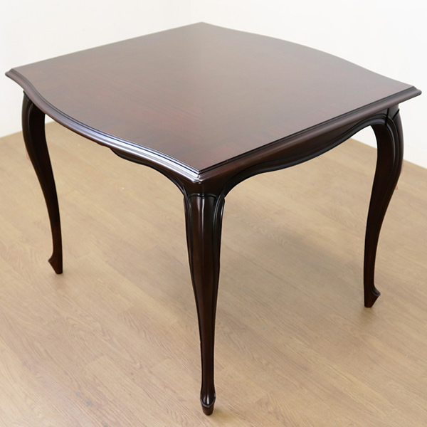 ダイニングテーブル 幅90cm ケントハウス 木製 テーブル クラシック調 猫脚 （ 開梱設置 木製テーブル 食卓テーブル 机 つくえ ）_4