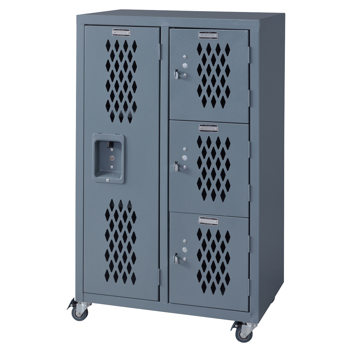 東谷 チェスト 幅58cm 2列 キャスター付 スチールロッカー風 （ 収納