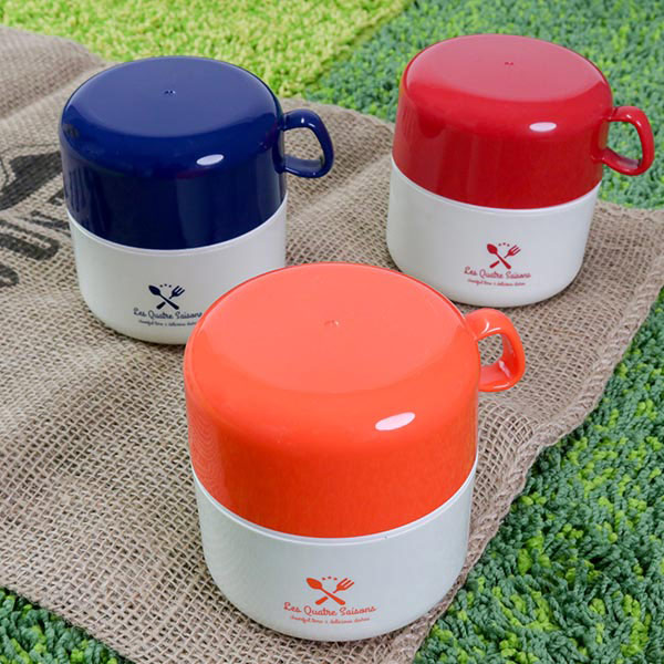 お弁当箱 2段 590ml カップランチ キャトル・セゾン （ カップ付 弁当