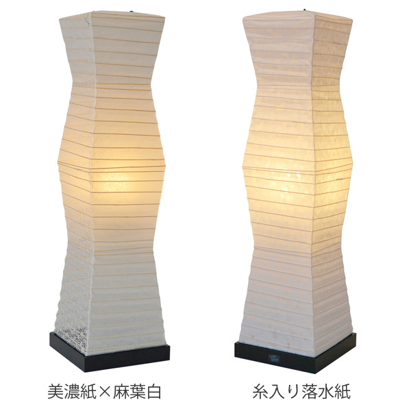 フロアライト 幅19×奥行19×高さ71cm stone ストーン 美濃紙×麻葉白 SF-2070 （ 照明 ライト 照明器具 間接照明 フロアランプ ）_4