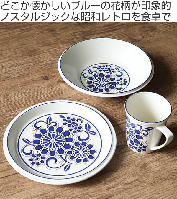 MIKASA（ミカサ） プレート 22cm リバイバル REVIVAL ブルーフラワー