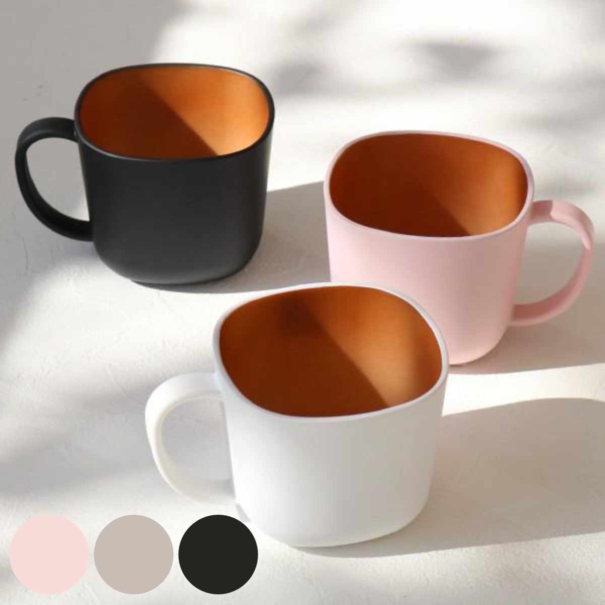 マグカップ 280ml プラスチック 砂紋 Samon コップ マグ 日本製 電子レンジ対応 食洗機対応 カップ 木目調 インテリアパレットヤフー店 通販 Yahoo ショッピング