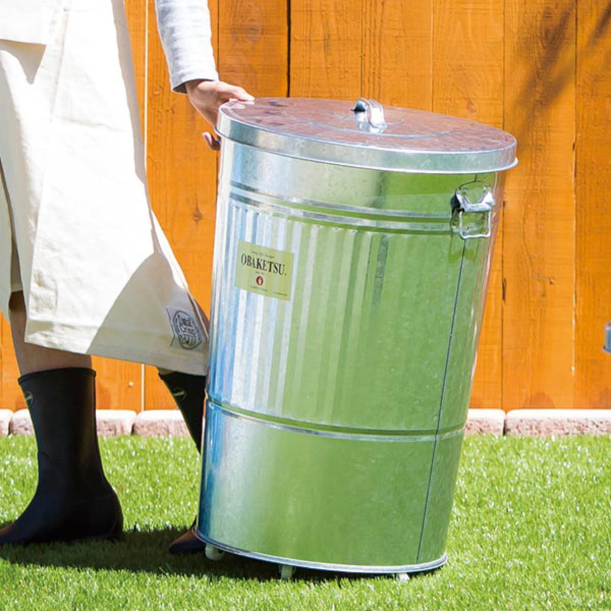 ゴミ箱 70L オバケツ キャスター付き （ OBAKETSU ふた付き