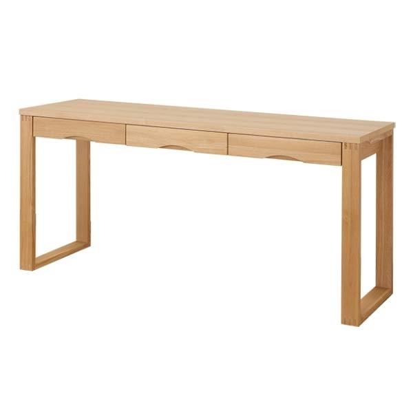 ワークデスク 学習机 幅150cm×奥行45cm タモデスク 引き出し付 （ 机