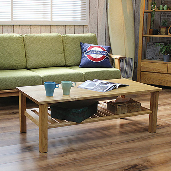 ローテーブル 幅115cm リビングテーブル 北欧風 天然木 MOND （ 開梱