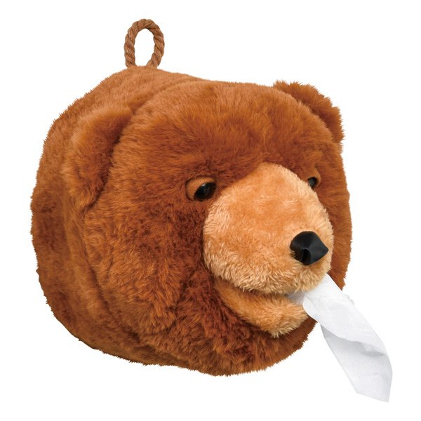 ティッシュケース トイレットペーパー クマ ぬいぐるみ 吊り下げ （ ロールティッシュケース トイレットペーパーケース カバー ）