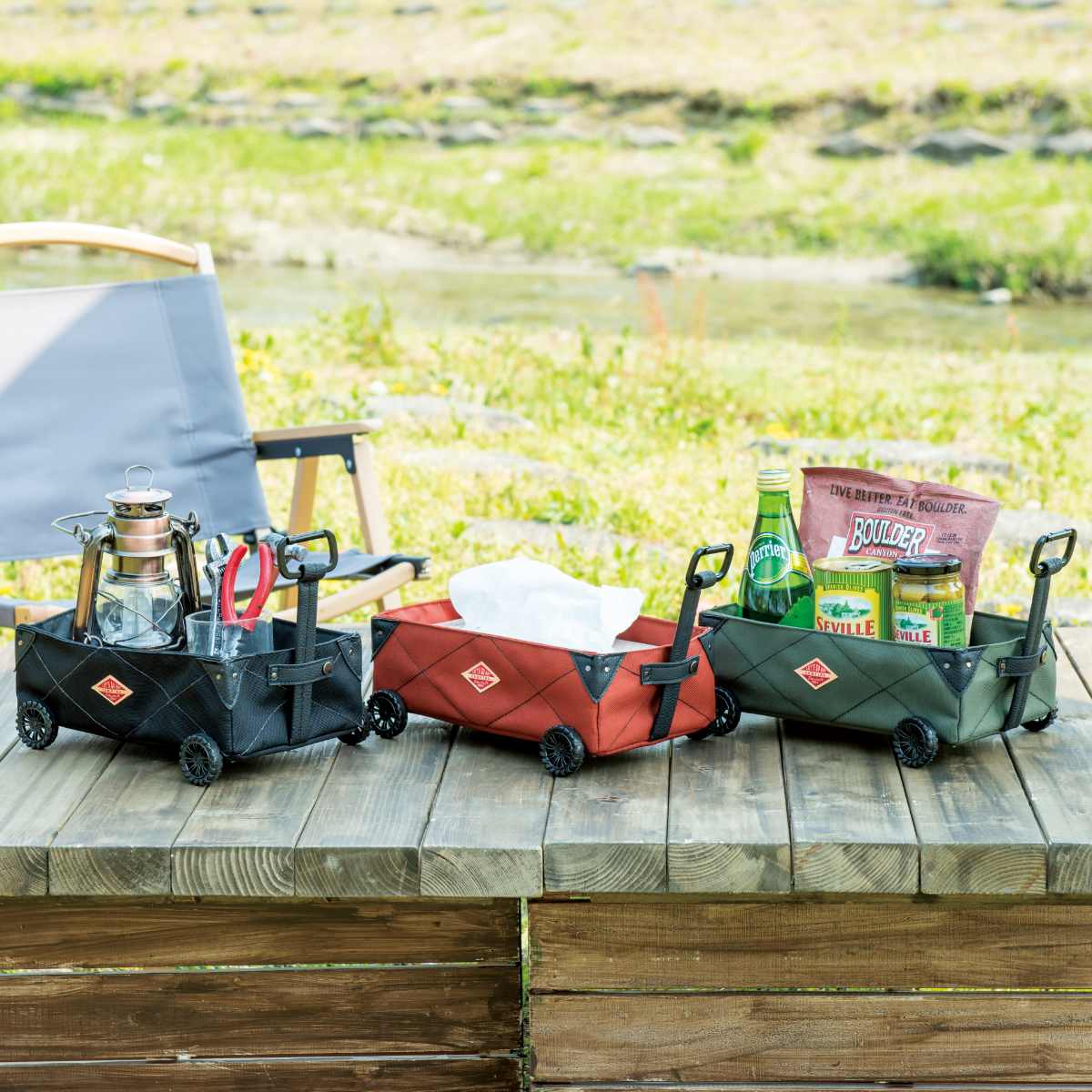 セトクラフト ティッシュケース 2WAY 収納 カート アウトドア キャンプ