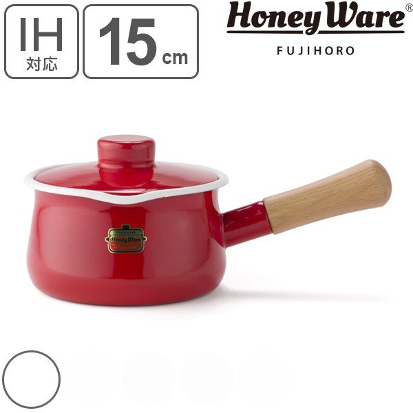 ミルクパン 15cm ホーロー鍋 Honey Ware 富士ホーロー Solid ソリッドシリーズ （ IH対応 片手鍋 ソールパン ）  :330611:インテリアパレットヤフー店 - 通販 - Yahoo!ショッピング