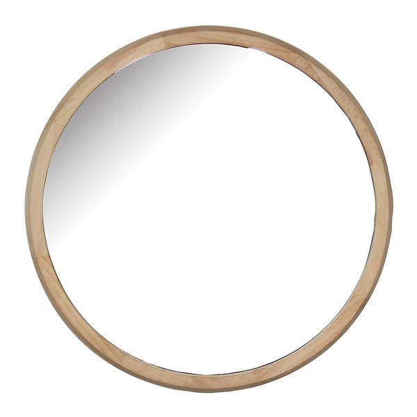 ミラー ウォールミラー 直径34.8cm 壁掛け 木製 無垢材 天然木 鏡 かがみ 円形 丸型 （ カガミ 姿見 壁掛け鏡 壁掛けミラー ）｜interior-palette｜03