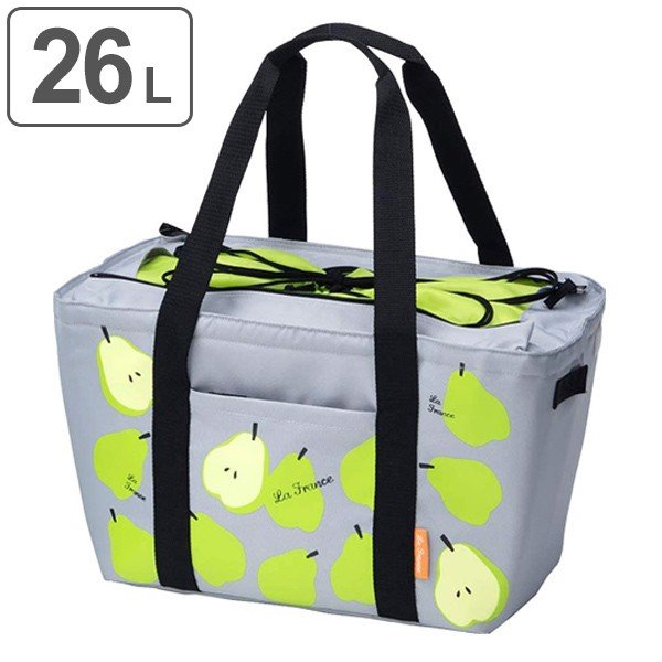 エコバッグ 保冷機能付き 26L クールショッピングバッグ ラフランス （ 保冷バッグ クーラーバッグ ショッピングバッグ ）