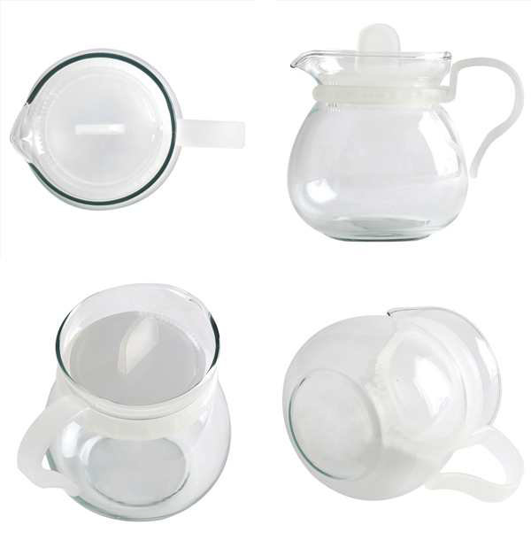 ティーポット 450ml ホワイト 1人用 ガ...の詳細画像2