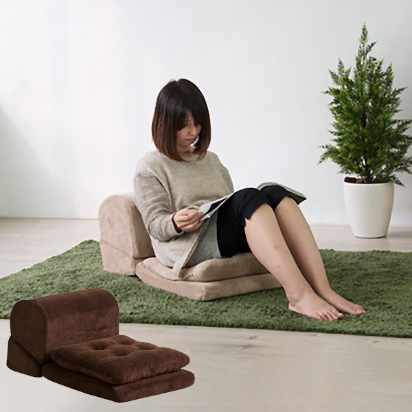TV枕 テレビ枕 幅40cm 座布団付き 折り畳み コンパクト 座椅子 座いす ファブリック素材 テレビまくら 枕 ピロー （ クッション マット ごろ寝マット ） | ブランド登録なし