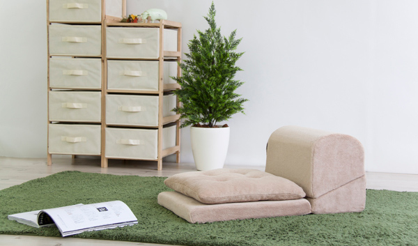 TV枕 テレビ枕 幅40cm 座布団付き 折り畳み コンパクト 座椅子 座いす ファブリック素材 テレビまくら 枕 ピロー （ クッション マット ごろ寝マット ） | ブランド登録なし | 05