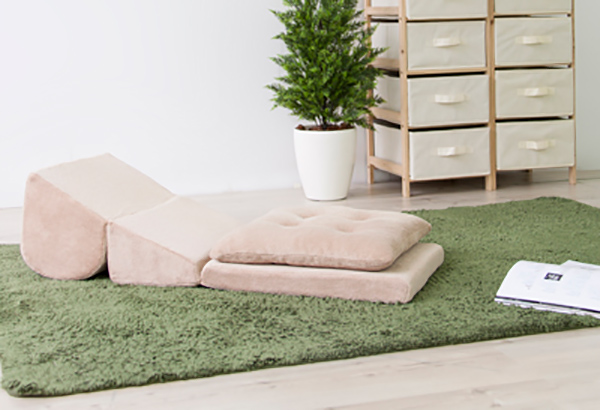 TV枕 テレビ枕 幅40cm 座布団付き 折り畳み コンパクト 座椅子 座いす ファブリック素材 テレビまくら 枕 ピロー （ クッション マット ごろ寝マット ） | ブランド登録なし | 06