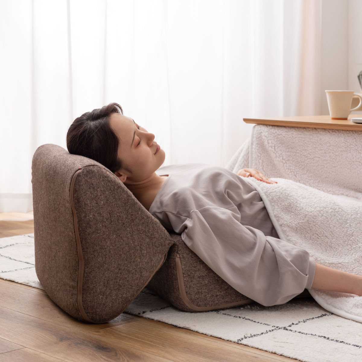 TV枕 テレビ枕 幅46cm 折り畳み 座椅子 座いす ファブリック素材 テレビまくら 枕 ピロー （ クッション マット ごろ寝マット ） | ブランド登録なし | 14