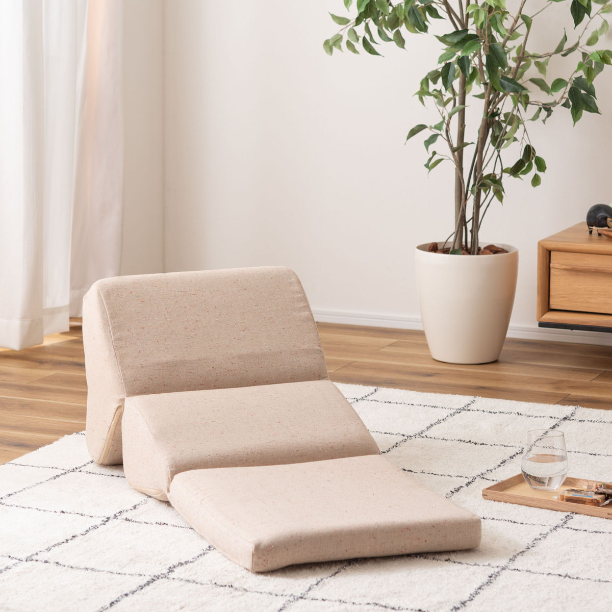 TV枕 テレビ枕 幅46cm 折り畳み 座椅子 座いす ファブリック素材 テレビまくら 枕 ピロー （ クッション マット ごろ寝マット ） | ブランド登録なし | 07