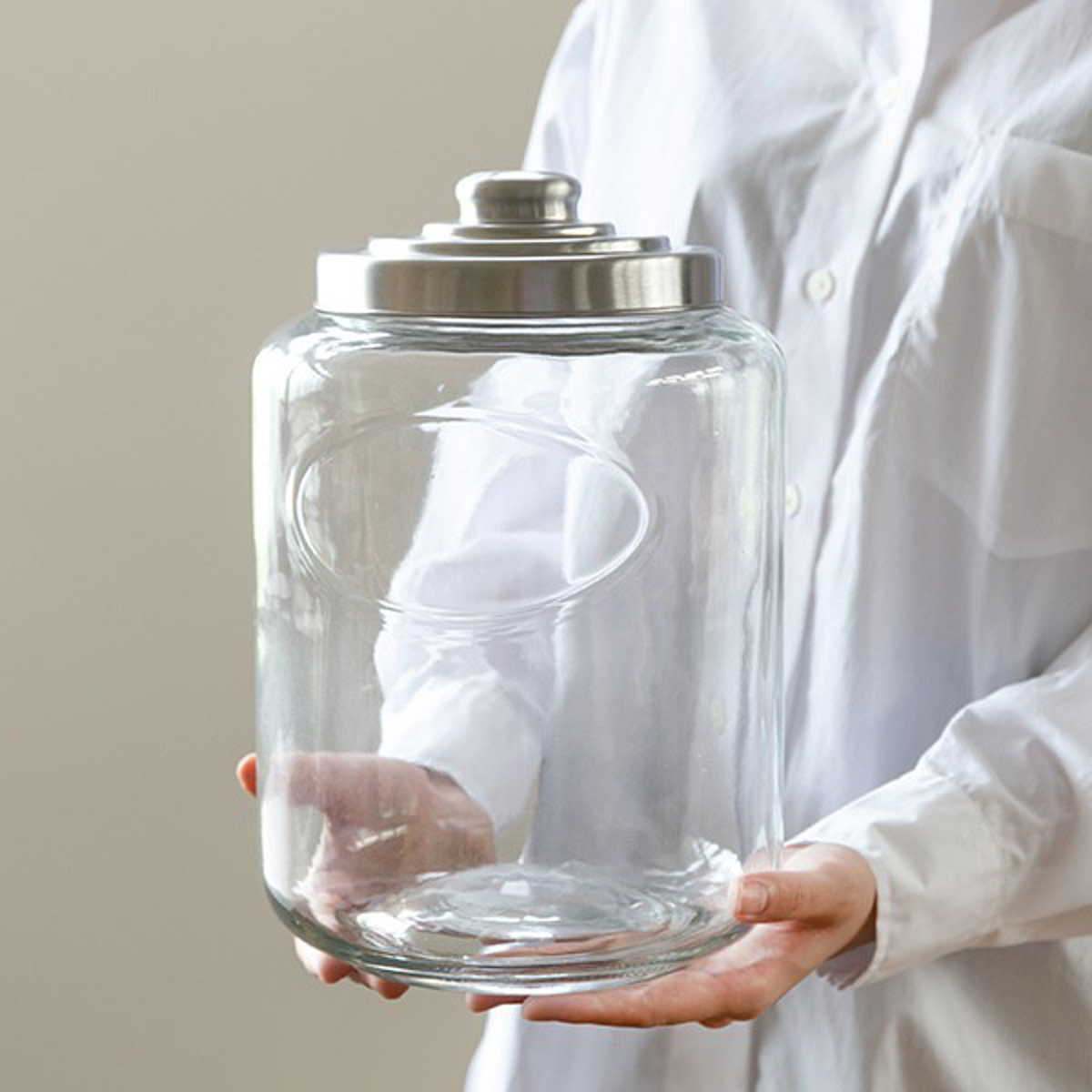 保存容器 6L クッキージャー ガラス ワイド （ キャニスター ガラス