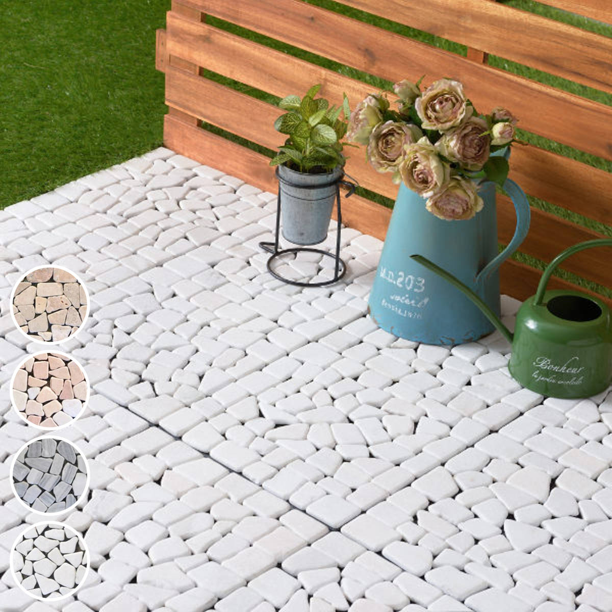 在庫処分特価） ジョイントタイル 天然石 ジョイントマット 1枚 30.5