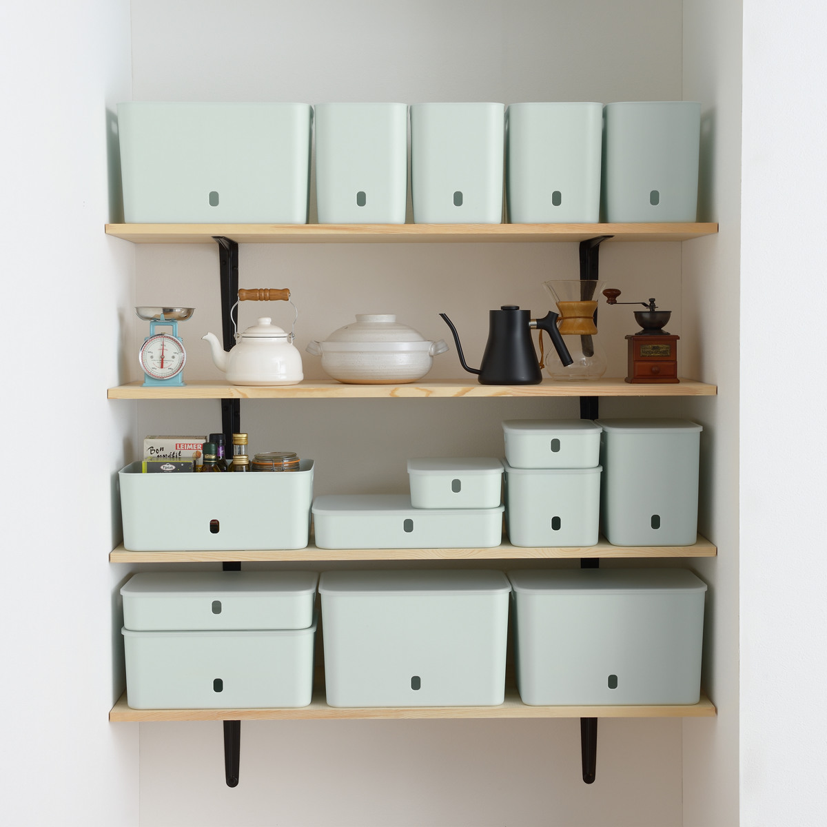 SANKA 収納ケース ナチュラ インボックス ソフト ワイドL 幅38×奥行26