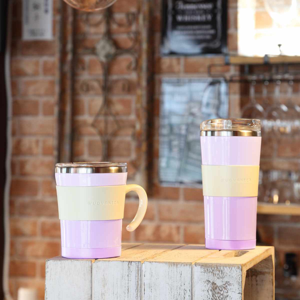 TAKEYA（タケヤ） タンブラー フタ付き 370ml ヌーバネッサ NUOVONECA