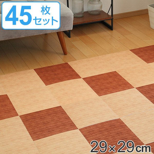 �^�C���}�b�g �􂦂�z���}�b�g ���g�[�Ή� �t���[�J�b�g 29×29cm �E�b�h 45�� �i �^�C���J�[�y�b�g �W���C���g�}�b�g �}�b�g �j