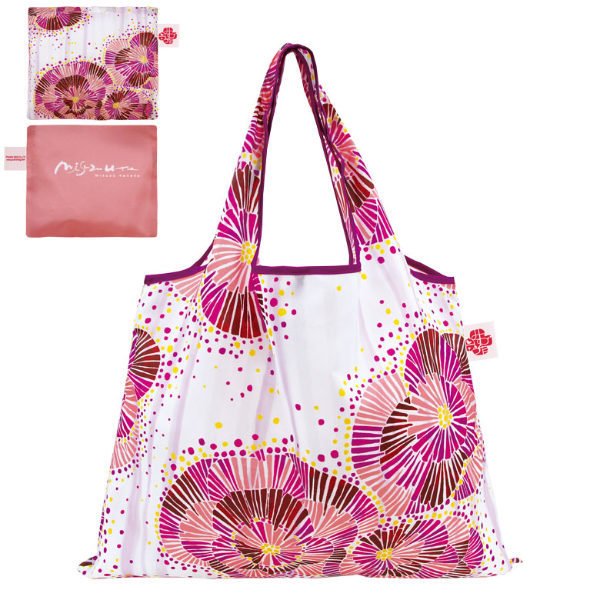 エコバッグ 折り畳み 2way ショッピングバッグ 金子みすゞ 花火 （ 折りたたみ コンパクト マイバッグ お買い物バッグ レジ袋 サブバッグ ）
