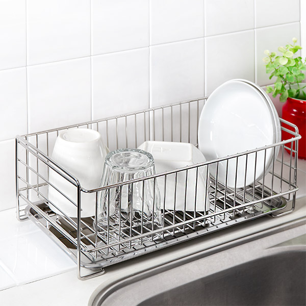 水切りラック スリム どこでも置けるトレー付き...の詳細画像2