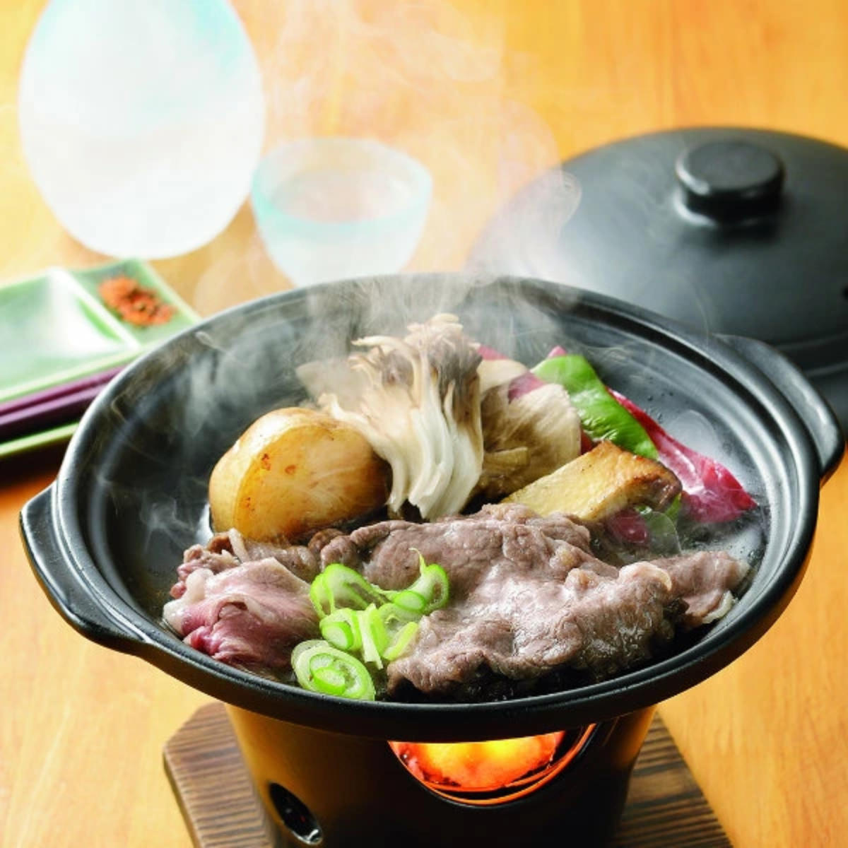 パール金属 陶板焼き 陶器製 和ごころ懐石 卓上鍋 （ 陶板鍋 懐石鍋