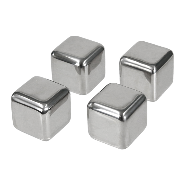 ステンレス氷 溶けない氷 ウィスキーストーン バキュバン VACUVIN ステンレス製 アイスキューブ 4個入り （ 氷 ステンレス 溶けない ウイスキー 焼酎 ワイン ） | ブランド登録なし | 11