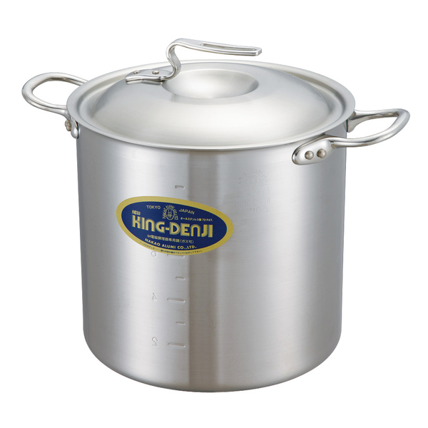 寸胴鍋 IH対応 約15L 27cm 業務用 ニューキングデンジ （ ガス火対応