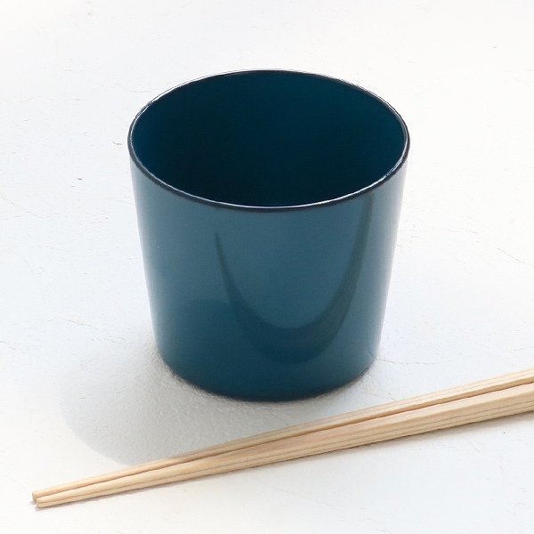 そば猪口 230ml 藍彩 プラスチック 皿 食器 山中塗り 日本製 （ 食洗機