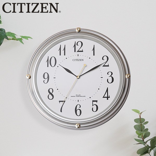 掛け時計 電波時計 シチズン CITIZEN スワロフスキー 電池交換お知らせ