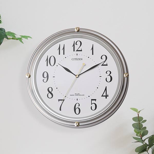 掛け時計 電波時計 シチズン CITIZEN スワロフスキー 電池交換お知らせ