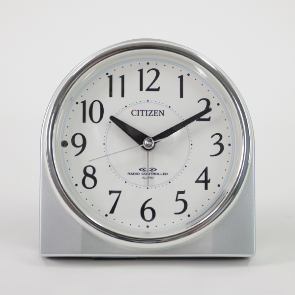 CITIZEN アナログ置時計 ホワイト 目覚まし時計 シチズン CITIZEN 電波時計 ネムリーナリング （ 置時計