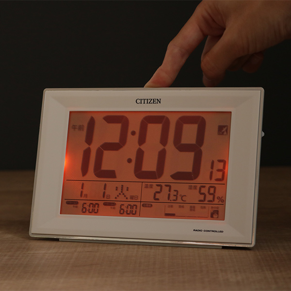 CITIZEN シチズン パルデジット 大型液晶 デジタル電波時計 目覚まし時計 シチズン CITIZEN 電波時計 パルデジットワイド