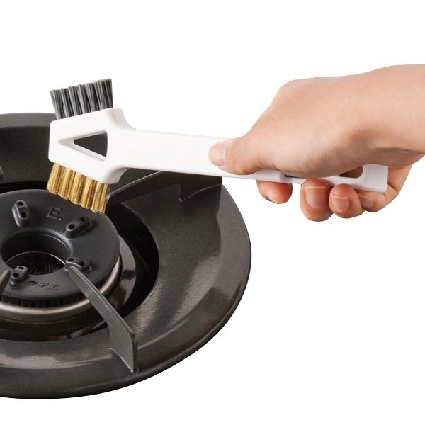 キッチンブラシ 4WAYガスブラシ ブラシ ガスコンロ 掃除 そうじ 便利 （ キッチン 清掃 清掃用品 ）