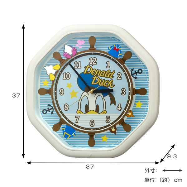 からくり時計 ディズニー ドナルドダックM441 4MH441MC03 （ 掛け時計