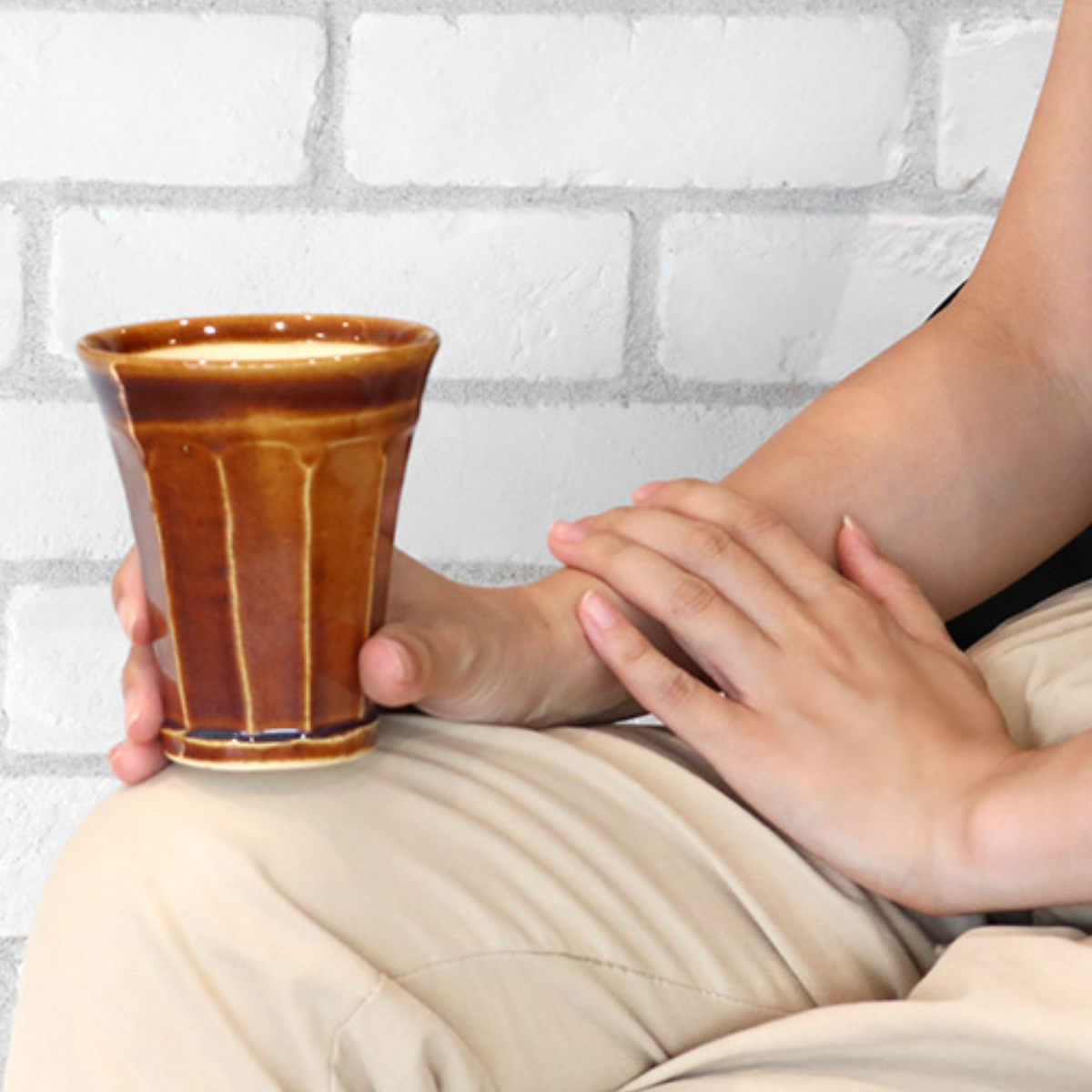 ビアカップ 280ml 泡うま タンブラー 酒器 コップ 陶器 日本製 信楽焼