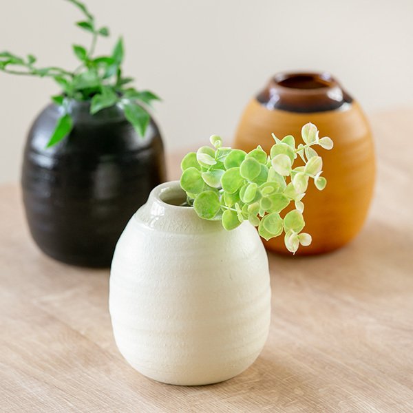 フラワーベース 陶器 Deep Breath Flower Vase