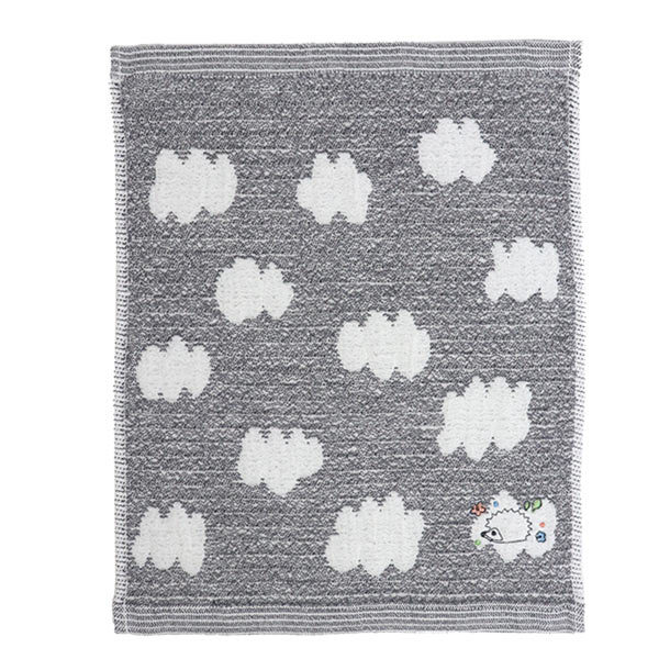 専用❤みかん❤ニット×６重ガーゼ⭐ハンドタオル❤フェイスぱんだ＊グレー☆ドット⭐ ハンドタオル 25×30cm エレファントインファントメレンゲガーゼ ガーゼ