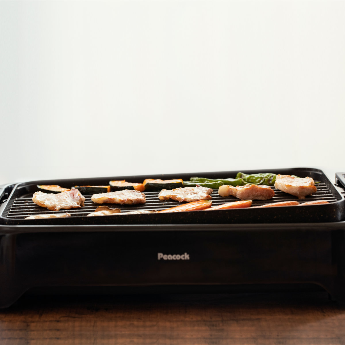 ピーコック魔法瓶工業 両面グリルプレート マーブルコーティング 温度