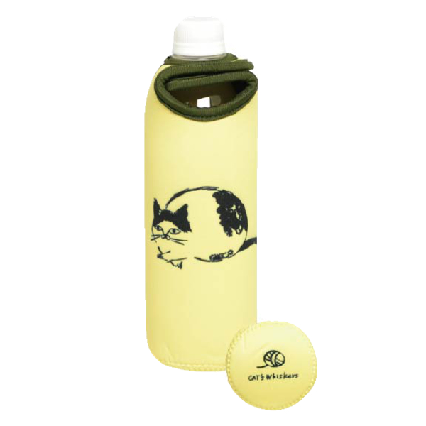 ボトルカバー 500ml ペットボトル 保冷 CATS Whiskers （ ペットボトル