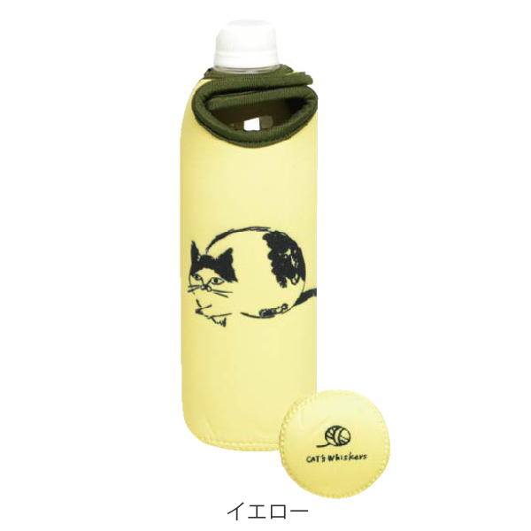 ボトルカバー 500ml ペットボトル 保冷 CATS Whiskers （ ペットボトル